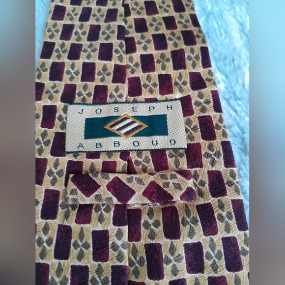 Made in italy Joseph abboud men's tie 100% silk - Picture 3 of 10